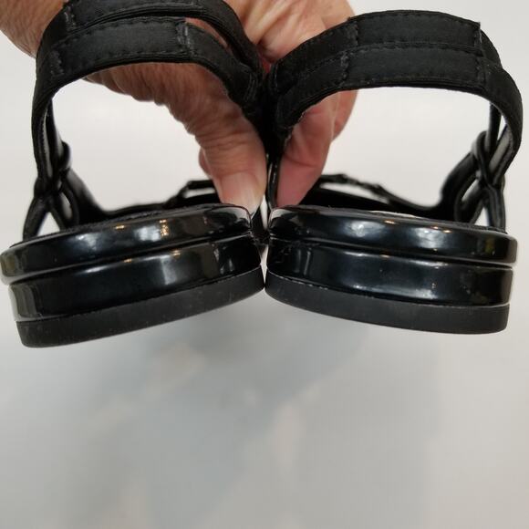 Sam Edelman Cecelia Women's Black Slingback Pointed Patent Cap Toe Flats 7.5 - Picture 6 of 8